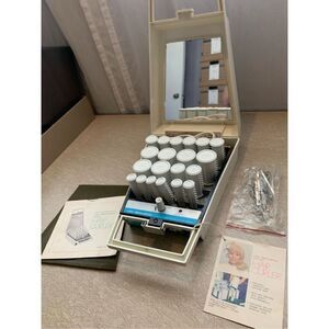 Lady Remington Heated Hair ROLLERS 1970s HC-1  Clips Curler TESTED Complete